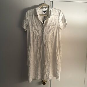 NWT White Button Up Dress